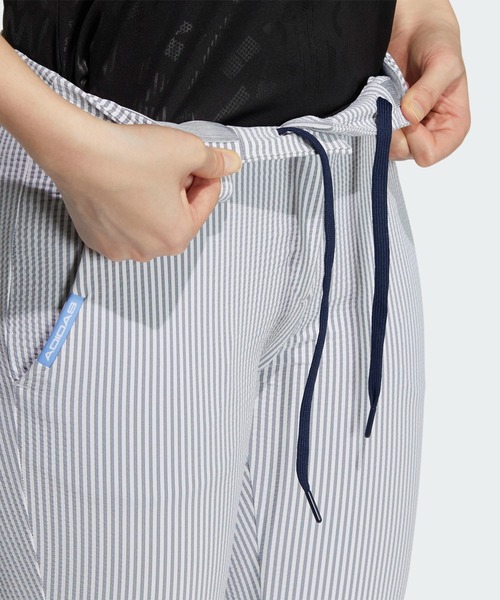 adidas パンツ EX STRETCH シアサッカーアンクルパンツ「adidas