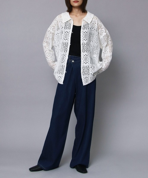 TITE IN THE STORE ブラウス シャツ クラフトレースシャツ