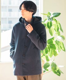 BEAMS HEART コート ジャケット フーディー スタンドカラー
