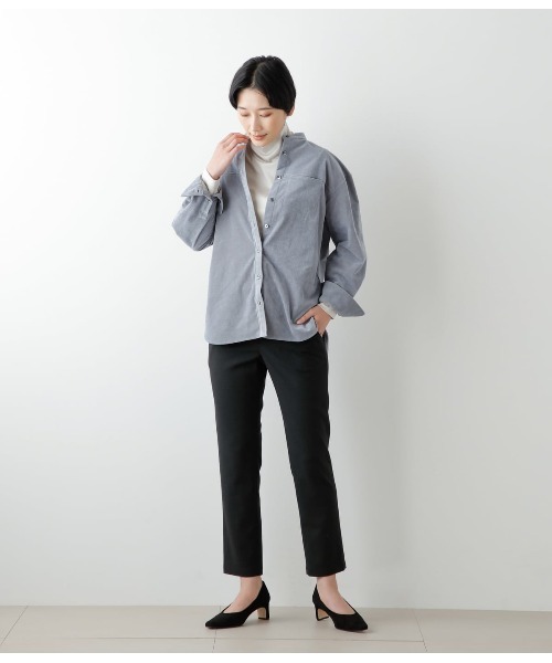 NEWYORKER（ニューヨーカー） ブラウス シャツ シャンブレーコール