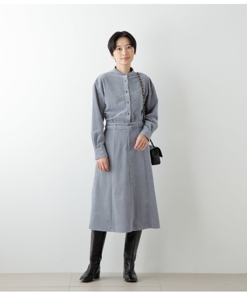 アトリエgg★シャンブレースタンドカラーブラウス18★ateliergg NEWYORKER（ニューヨーカー） ブラウス シャツ シャンブレーコール