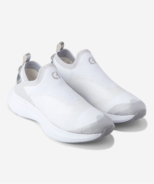 【美品】COLEHAAN ホワイト ニット 厚底スニーカー メッシュ 厚底スニーカー レディース ローカット 通販 ウォーキング