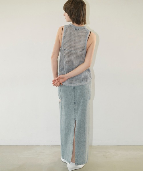 CLANE デニムスカート 「CLANE/クラネ」CIRCLE CUT LAYERED