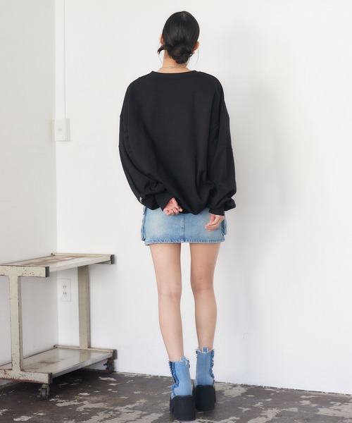 トレーナー/スウェット envym BIGPO ENVYM（アンビー） トレーナー スウェット ヴィンテージプリント