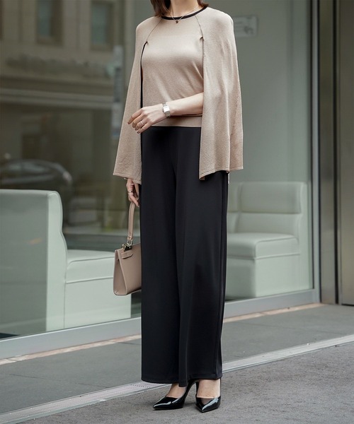 ニット セーター ラメ ケープ ニット HUIT レディース HUIT bouquet ニット セーター ラメ ケープ レディース