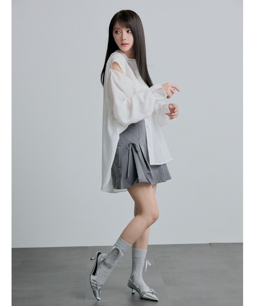 ブラウス シャツ 「ZOZOTOWN限定」LHP×Aurora/open shoulder sheer shirt/lhparr レディース L.H.P ブラウス シャツ 「ZOZOTOWN限定」LHP×Aurora/open