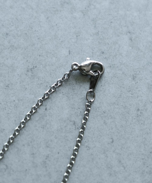 NUMBER (N)INE ネックレス ROUND LOGO STONE CHARM NECKLACE
