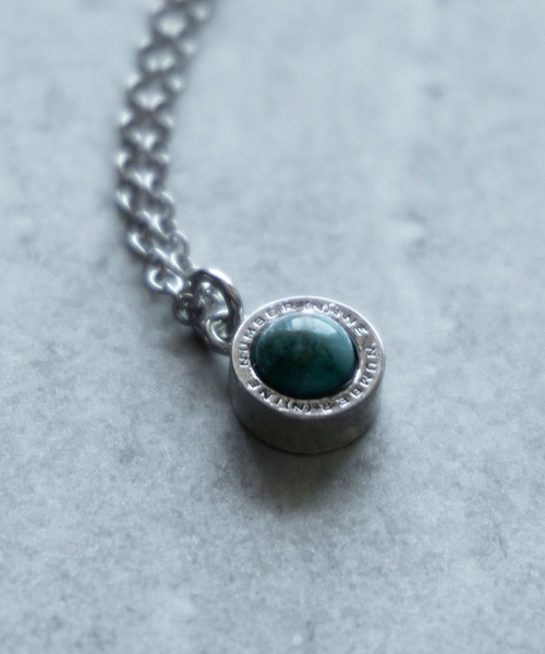 NUMBER (N)INE ネックレス ROUND LOGO STONE CHARM NECKLACE
