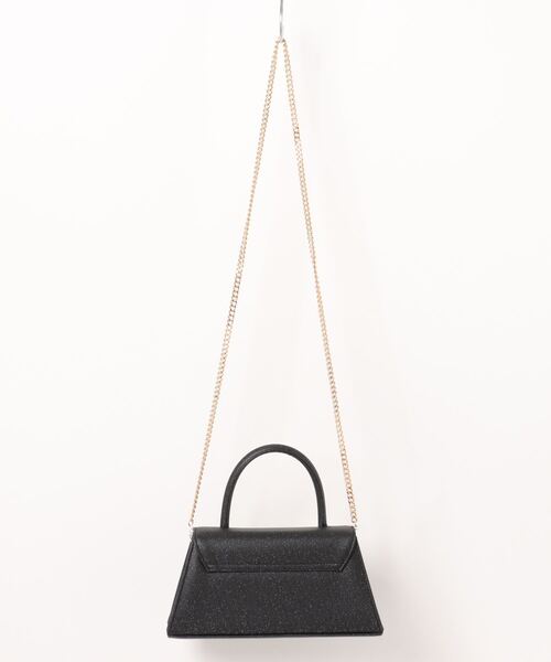 LE'RURE ハンドバッグ 2way トランぺジウムフォルム パーティーバッグ