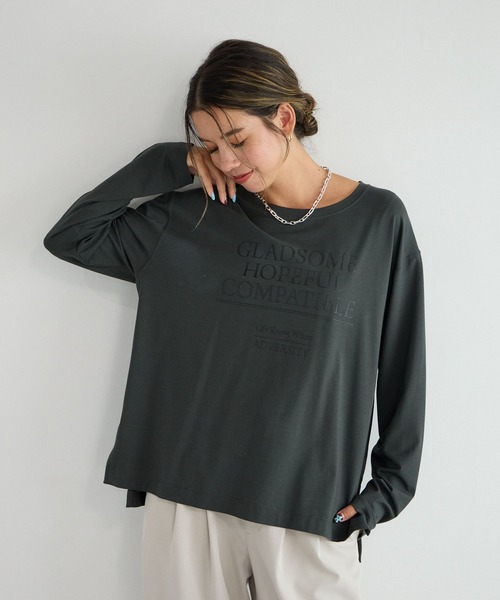 BAYFLOW tシャツ 「シルキータッチ素材」アソートロゴプリントロンT 