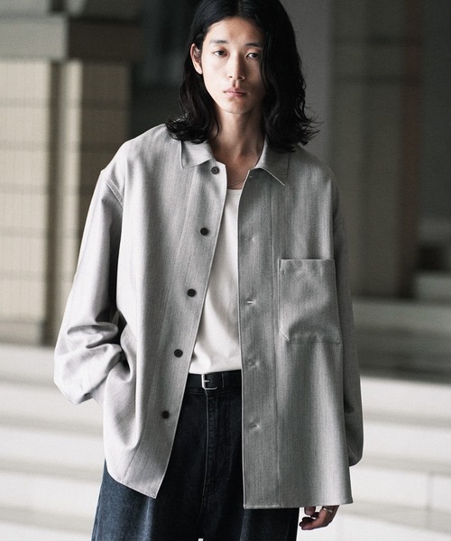 WYM LIDNM シャツ FAUX WOOL COMFORT SHIRT メンズ : ZOZOTOWN Yahoo