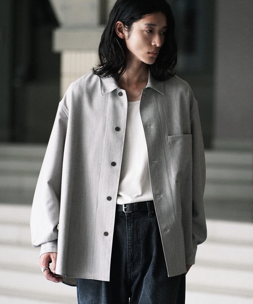 WYM LIDNM シャツ FAUX WOOL COMFORT SHIRT メンズ : ZOZOTOWN Yahoo