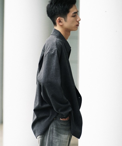 WYM LIDNM シャツ FAUX WOOL COMFORT SHIRT メンズ : ZOZOTOWN Yahoo