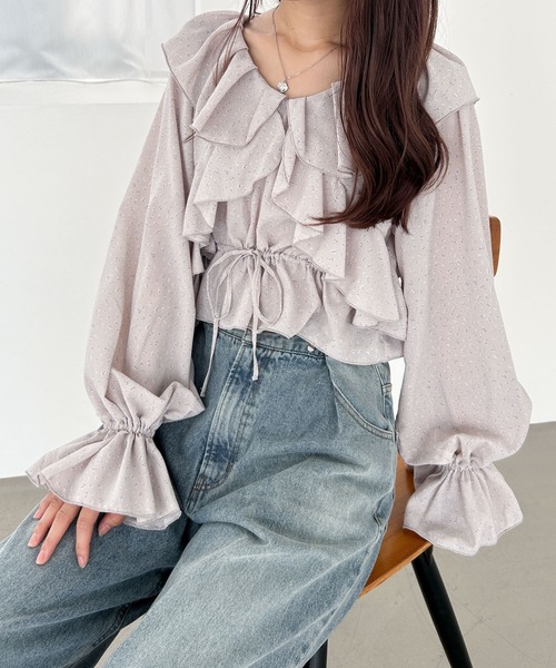 Heather（ヘザー） ブラウス シャツ アソートフリルリボンブラウス