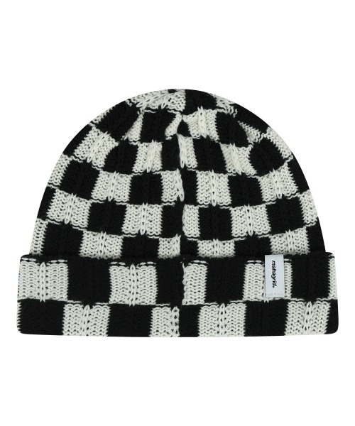 MAHAGRID（マハグリッド） ニット帽 ニットキャップ CHECKERBOARD