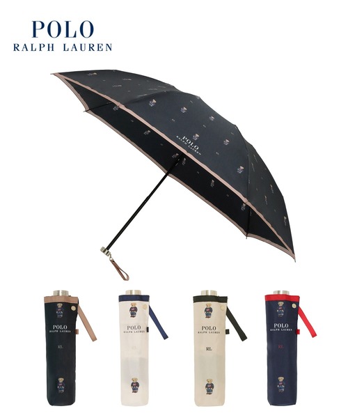 POLO RALPH LAUREN 折りたたみ傘 ”FRAG BEAR” プリント ポロベア