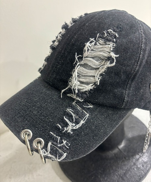 KIMHĒKIM キャップ パールピアス付き ブラック 新品　韓国限定 210.jpg