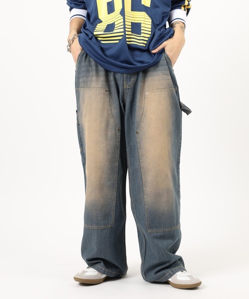 Jungle Storm（ジャングルストーム） ジーンズ Double knee painter