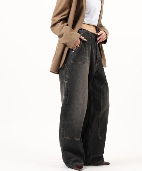 Jungle Storm（ジャングルストーム） ジーンズ Double knee painter