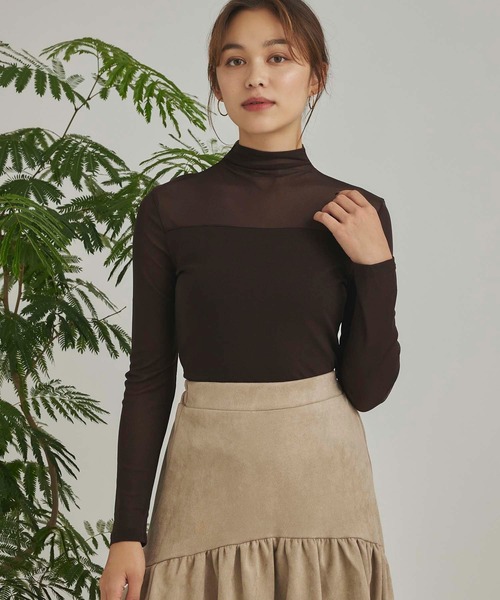 キラキラショップ KiraKiraShop トップス《シアーメッシュ