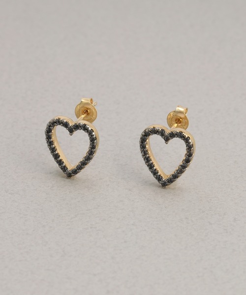 【試着のみ】 プラスヴァンドームFINELINETATTOO_heart_ピアス PLUS VENDOME(プラス ヴァンドーム)｜FINELINETATTOO heart