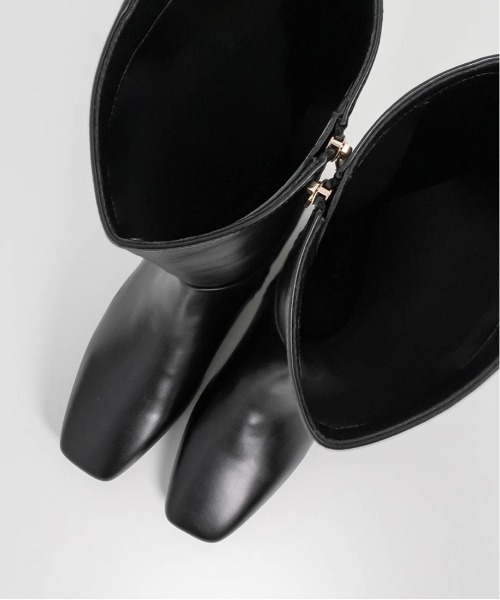 RANDA（ランダ） ブーツ 晴雨兼用 スクエアトゥロングブーツ