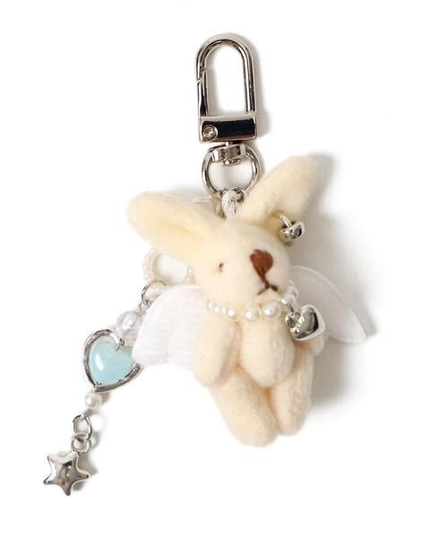 WEGO キーホルダー WEGO/ミニうさぎエンジェルストラップ