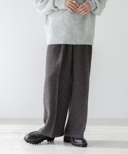 RAGEBLUE（レイジブルー） スラックス センタープレス/ツイードタッチ