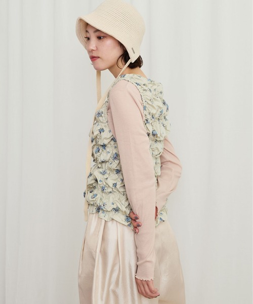 fig London ブラウス シャツ ○Monet uneven blouse レディース