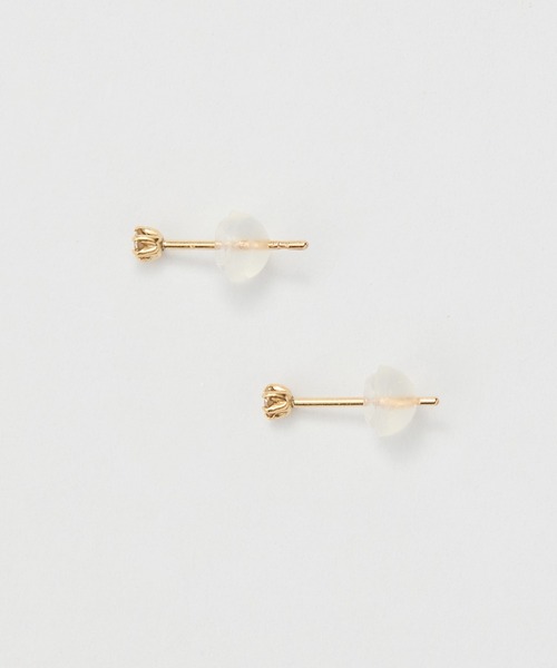 Phoebe（フィービー） ピアス 「K10」一粒ダイヤモンドピアス/BOX付き