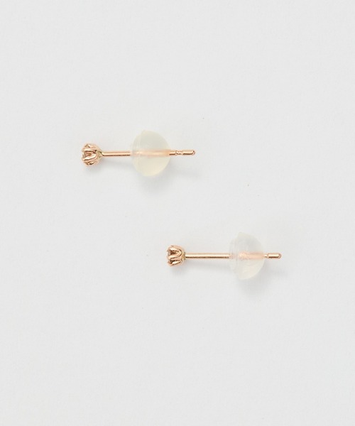 Phoebe（フィービー） ピアス 「K10」一粒ダイヤモンドピアス/BOX付き