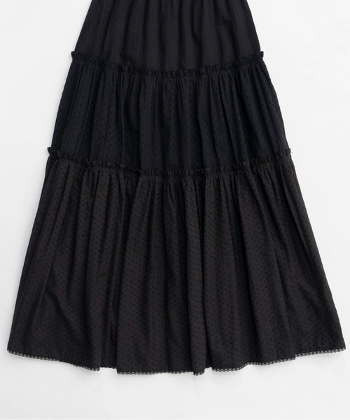 【新品タグ付き】メゾンスペシャル　ミックスレースティアードスカート MAISON SPECIAL スカート Mixed Lace Tiered Skirt/ミックス
