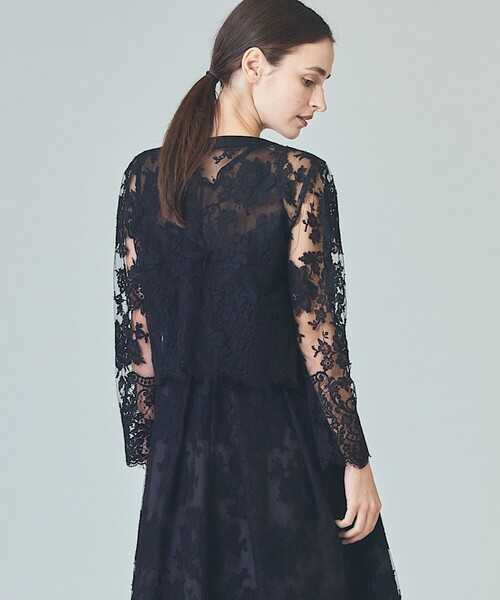 GRACE CLASS ジャケット ノーカラージャケット リバーレースジャケット