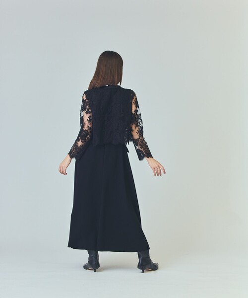 GRACE CLASS ジャケット ノーカラージャケット リバーレースジャケット