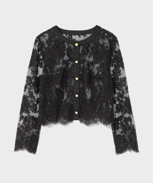 GRACE CLASS ジャケット ノーカラージャケット リバーレースジャケット