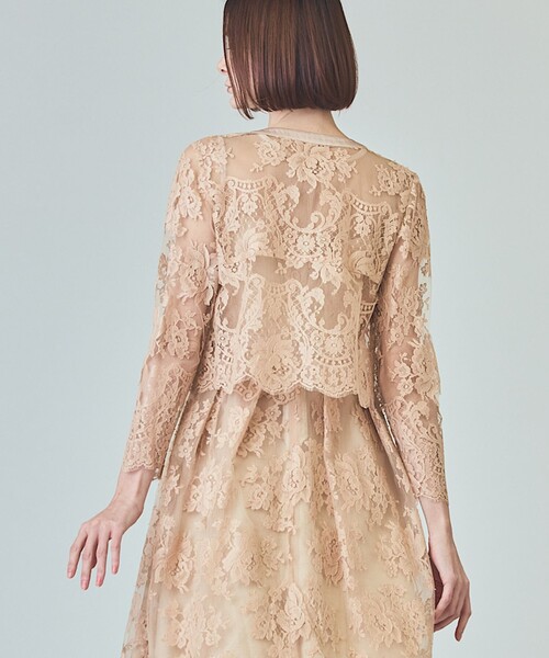 GRACE CLASS ジャケット ノーカラージャケット リバーレースジャケット