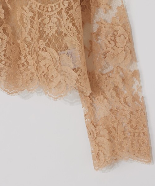 GRACE CLASS ジャケット ノーカラージャケット リバーレースジャケット