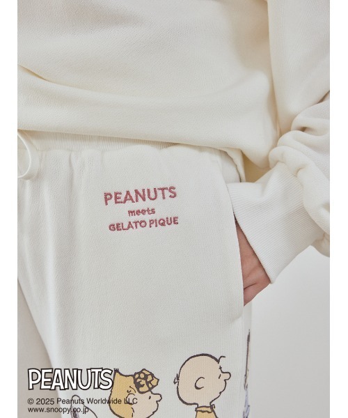 GELATO PIQUE PEANUTS ルームウェア アイボリー F ルームウェアブランド「gelato pique」と「PEANUTS」がコラボ