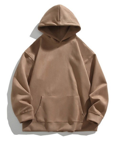 Ressaca（レサーカ） パーカー オーバーサイズフェイクスエードフード