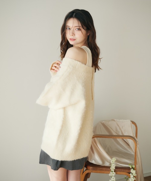 fupel ニット セーター melange vneck knit ensembleメランジvネック fupel ニット セーター melange vneck knit ensembleメランジvネック
