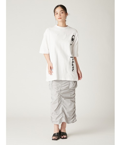 FRAY I.D スカート 「Champion」シャーリングストレートスカート  