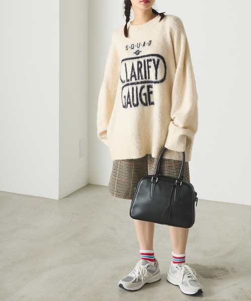 「forksy.」 長袖ニット FREE 杢グレー レディース_画像3