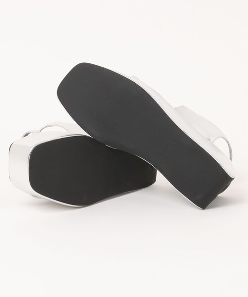 【Bella lume】ウェッジ サンダル 23.5㎝ シルバー ウェッジサンダル – Bella lume