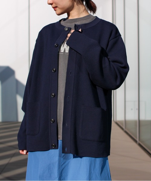 snow peak セーター ニット Co/Pe Knit Cardigan メンズ