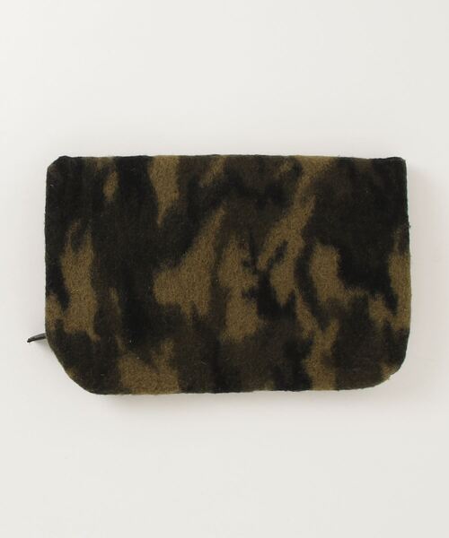 「ROSE BUD」 カモフラージュクラッチバッグ - グリーン レディース_画像2