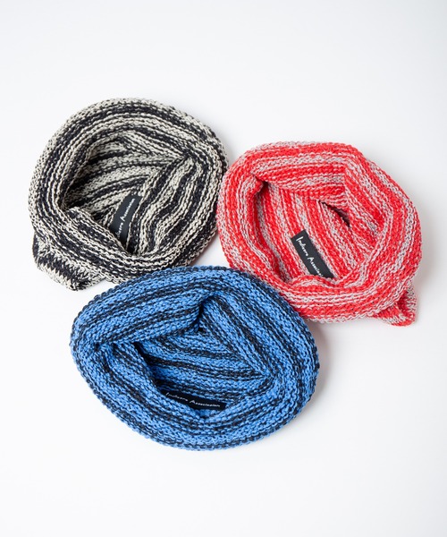 INDIETRO ASSOCIATION ニット帽 ニットキャップ Border Roll Knit Cap