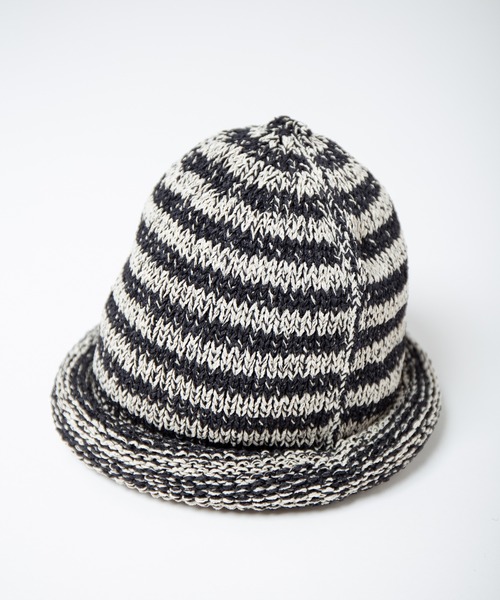 INDIETRO ASSOCIATION ニット帽 ニットキャップ Border Roll Knit Cap