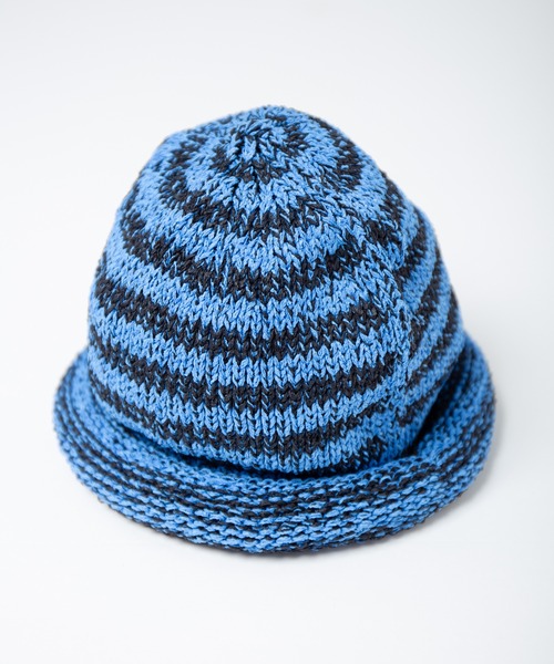 INDIETRO ASSOCIATION ニット帽 ニットキャップ Border Roll Knit Cap