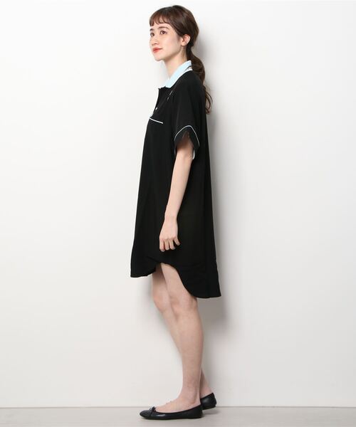 フレッドペリー　半袖　ワンピース　ブラック　10 FRED PERRY 「FRED PERRY」 半袖ワンピース 10 ブラック