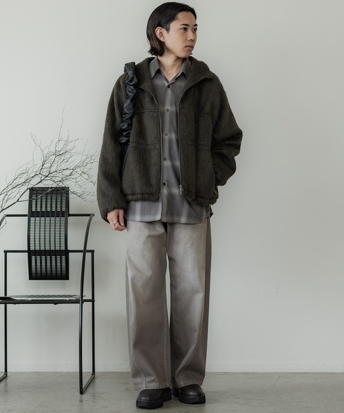 【 WYM LIDNM 】 FLIGHT BLOUSON / CHARCOAL WYM LIDNM 】 FLIGHT BLOUSON / CHARCOAL